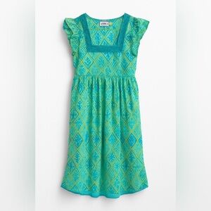 BELLA TU CAPRI CROCHET TUNIC DRESS SMALL